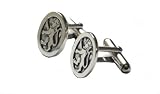 31PU9bBY6SL. SL160  Lion Rampant Silver Cufflinks