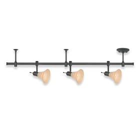 Royce Focus Three-Light Directional Track Kit. Line Voltage Oil Rubbed Bronze with Cream Snow... by Royce Lighting