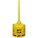 Eagle 1200YELLOW Yellow All Metal Galvanized Steel Original Butt Can, 5 gallon Capacity, 33" Height, 12" Diameter