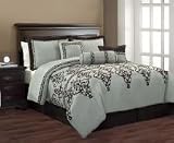 7 Piece Beverly Queen Size Comforter Set