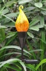 Curly Tops- Firefly Stand Red and Yellow. Dimensions: Height Approx 24-25"