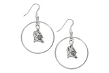 Duke Blue Devils School Charm Round Earrings