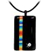 Rainbow Gay Pride Dichoric Pendant Leather Necklace