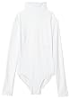 Capezio Girls 7-16 Turtleneck Long Sleeve Leotard,White,L (12-14)