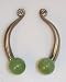 Left Face Myterra Gemstone 4'' Cabinet Pull Knob.Myterra's New Jade are translucent y...