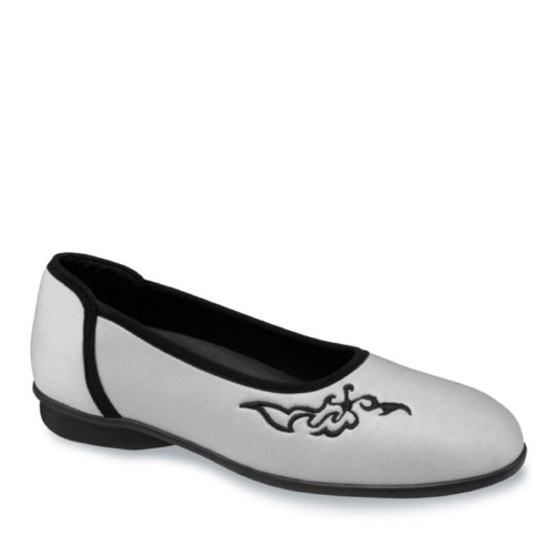 Drew Shoe Women's Julie Barefoot Freedom Ballet Flats (10.5 W, Ivory)