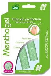 Therapy Gel Mint Toe Tube Protectors - pair of 2, mint scented, comforting support and shock absorber.