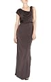 Draped Jersey Maxi Dress