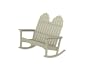 Recycled Plastic Adirondack Double Rocking Chair by Polywood Frame Color: Sand