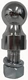 Husky 30601 2 X 1 X 1 Chrome Finish Solid Steel Trailer Hitch Ball Lift