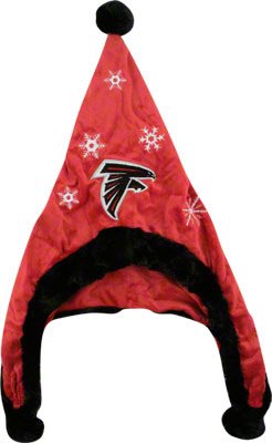 Atlanta Falcons NFL Official Team logo Stadium Dangle Santa Hat *NEW ITEM*