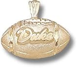 Duke Blue Devils 14KT Gold DUKE Football Pendant