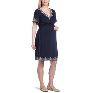 Everly Grey Women's Maternity Embroidered Marie Dress
