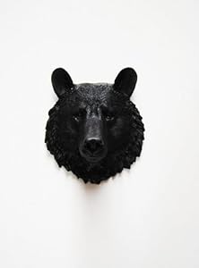 head bear sculpture tippens taxidermy faux stag resin jet hanging mount mini decor animal mounts trophy
