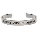 Love Conquers All Stainess Steel Poesy Bracelet