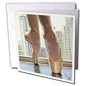 Kike Calvo Dance - Detail of a pair of ballet shoes - Greeting Cards-12 Greeting Cards with envelopes