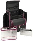 Mackinac Moon Rolling Knit Tote-Black/Pink
