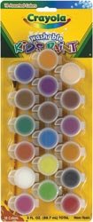 Crayola Washable Kid's Paint 18 Colors/Pkg 54-0125; 3 Items/Order
