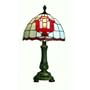 Traditions Artglass IND400 Indiana Collegiate Accent Table Lamp,