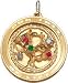 Tree of Life on Disc, 14K Gold Charm