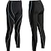Synthetic Pants | Support Pants - CW-X Women's Perform X Tight Pant, Black/Periwinkle, Small