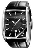 A|X Armani Exchange Men's Black Leather Strap Watch AX2026
