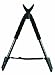Vanguard Zielstock Zweibein, schwarz, Von 56,5 bis 157,5 cm, Scout B62