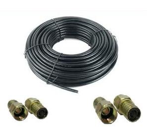 100 FT RG6 COAXAL CABLESATELLITE WIRE COAX W/CONNECTOR 100 FT RG6 COAXAL CABLESATELLITE WIRE COAX W/CONNECTOR