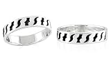 Unisex Oxidized Ring Band in Sterling Silver