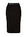 Just Quella Womens PU Pencil Leather Skirt 8006