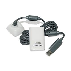 HDE&reg; Battery Pack & Charger Cable for Xbox 360 Wireless Controllers