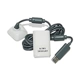 HDE Battery Pack & Charger Cable for Xbox 360 Wireless Controllers ~ HDE