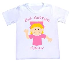 Personalized Character Big Sister Shirt
