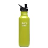 Klean Kanteen 27 -Ounce Classic Sport Cap 2.0 Stainless Steel Water Bottle, Green Energy