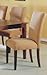 Set of 2 Beige Finish Parson Dining Chairs