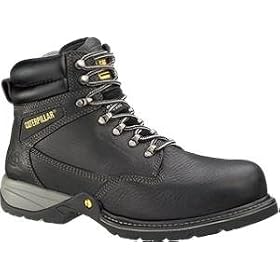Caterpillar Mens Cordell 6 Steel Toe Boot Black Boots by Caterpillar