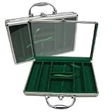 200 Chip Aluminum Case with Clear Cover - Casino Supplies > Chip Cases & Carousels > Aluminum