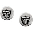 Stainless Steel Oakland Raiders Logo Stud Earrings