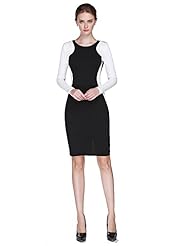 Long Sleeves Cotton/Polyester Bodycon Dress/Evening Dress/Prom Dress/Party Dress/Wedding Dress 