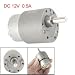 150rpm Output Speed 12v Rated Voltage 0.5a Dc Geared Motor