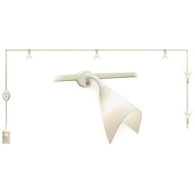 LitesNow Valo Instant Track Five Light Track Lighting Kit, White #KF0033