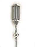 72 Inch Ground / Tiki / Patio Torch (set Of 12) Finial Pewter