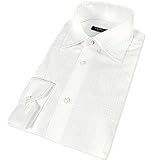 Forzieri White Micro-embossed Cotton Dress Shirt