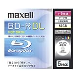 maxell データ用 BD-R DL 50GB 6倍速対応 インクジェットプリンタ対応ホワイト(ワイド印刷) 5枚 5mmケース入 BR50PWPC.5S