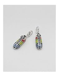 Shoes Colored Enamel Charm In 92.5 Sterling Silver
