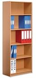 Influx Basic Budget Bookcase Tall W680xD290xH1750mm Beech
