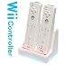 Wiiリモコン専用　ブルーライトWスタンド充電器 ＆ Wiiリモコン用　2,800mAh　バッテリー×２個