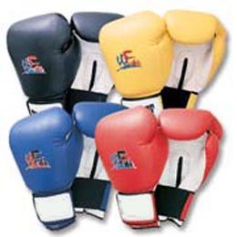 boxing gloves in heavy duty coated vinyl