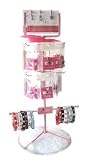 LuxePets LP-RAPINK Pink Swivel Display Rack