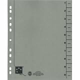 Produkt-Bild: 5 Star 914778 Trennbl&auml;tter vollfarbig 30x24 cm, RC Karton 230 g/qm Inh.100, grau